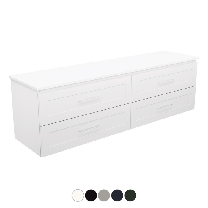 fienza Newport All Drawer 1800 Single Bowl Wall Hung Vanity