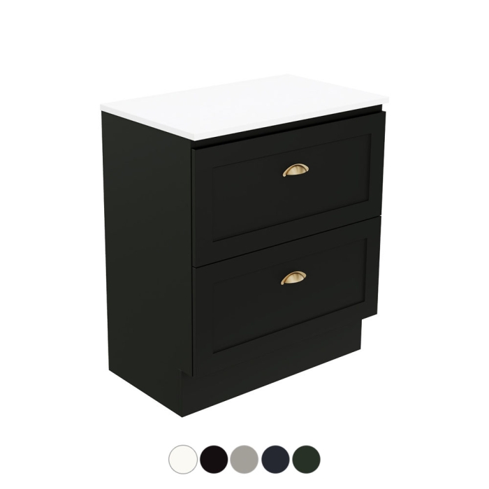 fienza Newport All Drawer 750 Floor Standing Vanity
