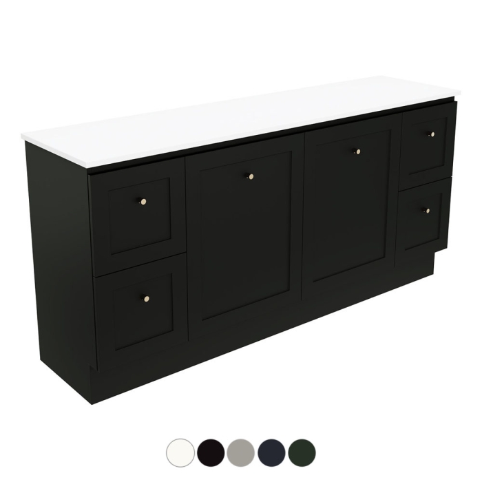 fienza Newport Door & Drawer 1800 Single Bowl Floor Standing Vanity