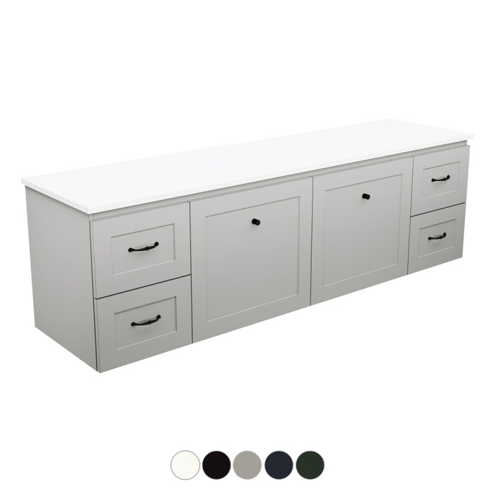 fienza Newport Door & Drawer 1800 Single Bowl Wall Hung Vanity