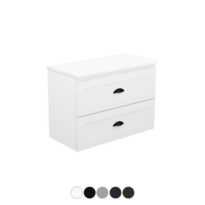 fienza Newport Ensuite All Drawer 750 Wall Hung Vanity