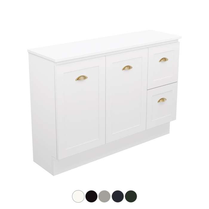 fienza Newport Ensuite Door & Drawer 1200 Floor Standing Vanity