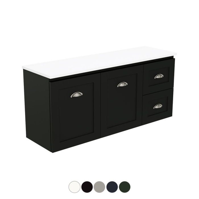 fienza Newport Ensuite Door & Drawer 1200 Wall Hung Vanity