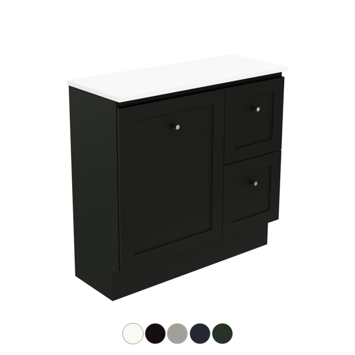 fienza Newport Ensuite Door & Drawer 900 Floor Standing Vanity
