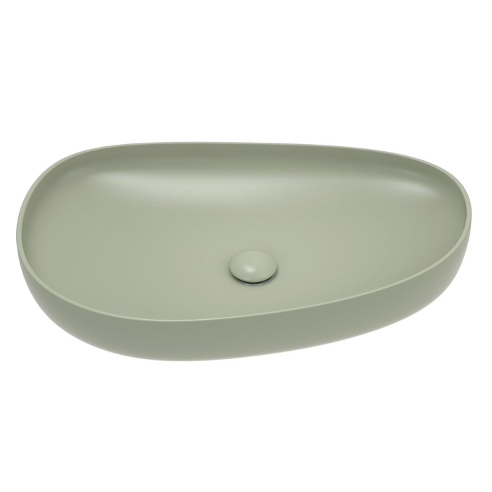 fienza Pebble Large Above Counter Basin Matte Olive