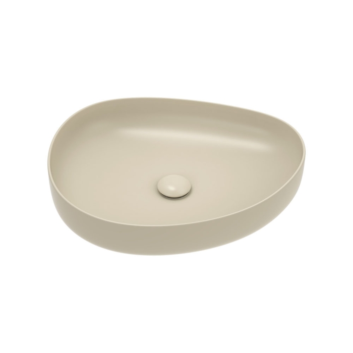 fienza Pebble Medium Above Counter Basin Matte Khaki