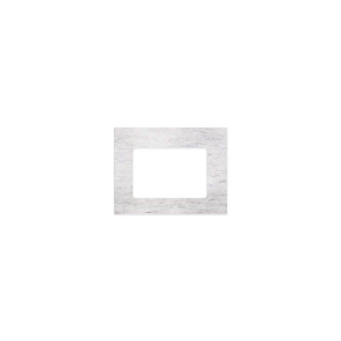 fienza Polar Sacco Silica Free Stone Top Rectangular Full Depth with Single Undermount Basin Hole 600mm