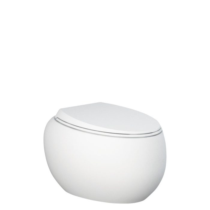 fienza RAK Cloud Wall-Hung Toilet Suite Matte White
