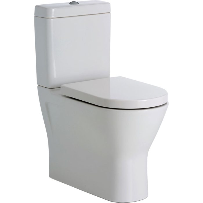 fienza RAK Resort Back-to-Wall Toilet Suite Gloss White with Top Inlet