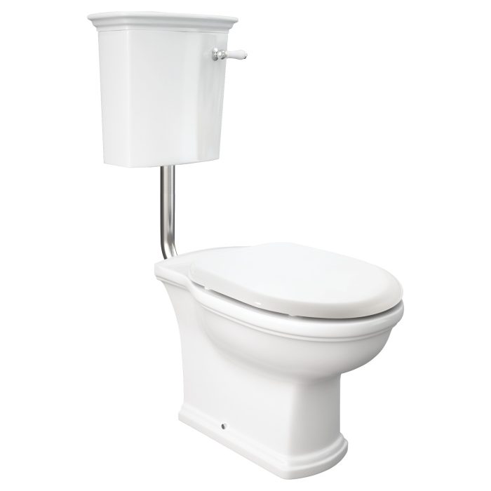 fienza RAK Washington Front Lever Adjustable Link Toilet Suite Alpine White