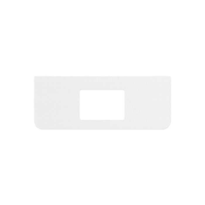 fienza Roman Sand Silica Free Stone Top Curved Full Depth with Single Undermount Basin Hole 1200mm