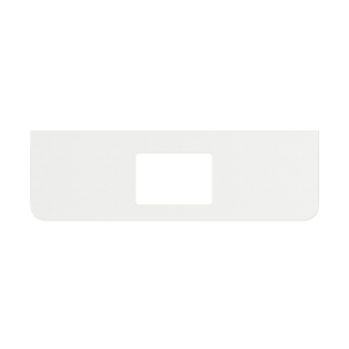 fienza Roman Sand Silica Free Stone Top Curved Full Depth with Single Undermount Basin Hole 1500mm