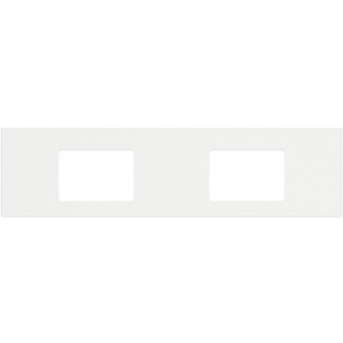 fienza Roman Sand Silica Free Stone Top Rectangular Full Depth with Double Undermount Basin Holes 1800mm