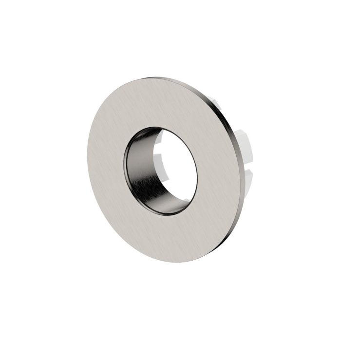 fienza Round Overflow Ring with Larger Fixing Brushed Nickel