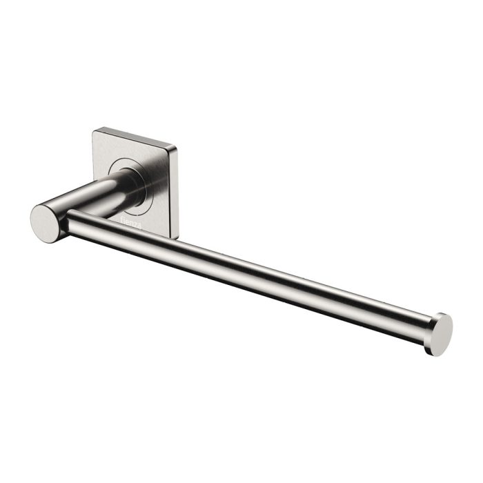 fienza Sansa Hand Towel Rail / Toilet Roll Holder Brushed Nickel