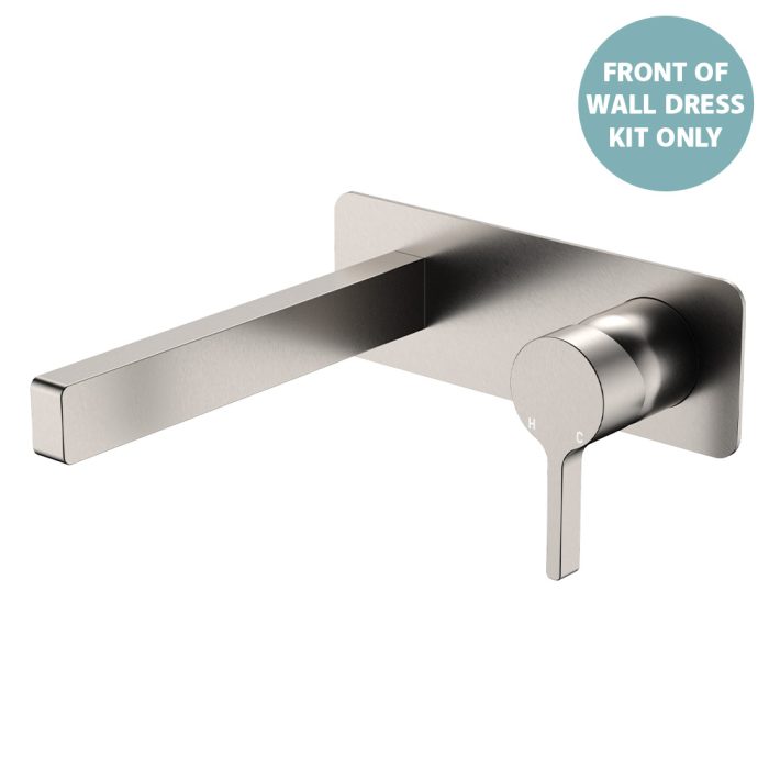 fienza Sansa Wall Bath Mixer Dress Kits Brushed Nickel
