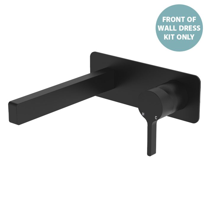 fienza Sansa Wall Bath Mixer Dress Kits Matte Black