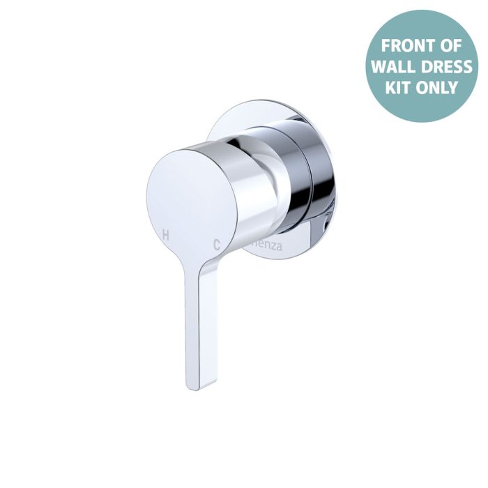fienza Sansa Wall Mixer Dress Kit Small Round Plate Chrome