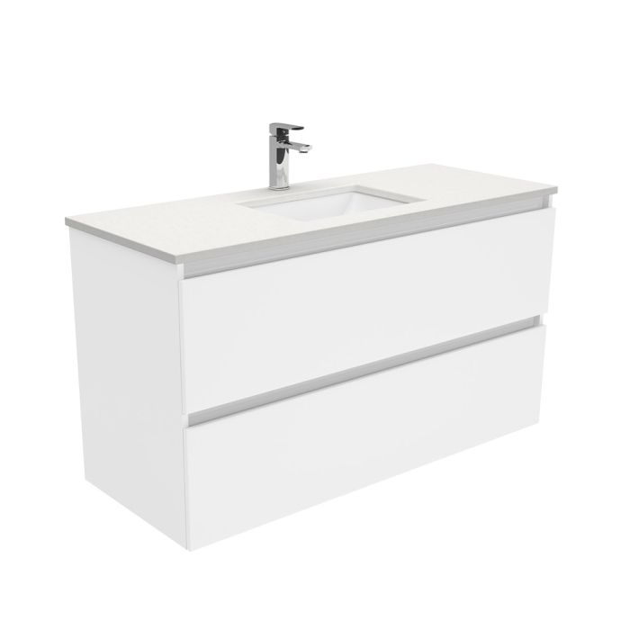 fienza Sarah Crystal Pure Undermount 1200 Quest Wall-Hung Vanity