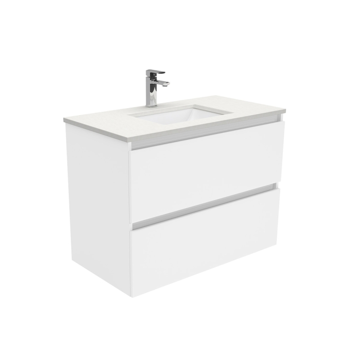 fienza Sarah Crystal Pure Undermount 900 Quest Wall-Hung Vanity