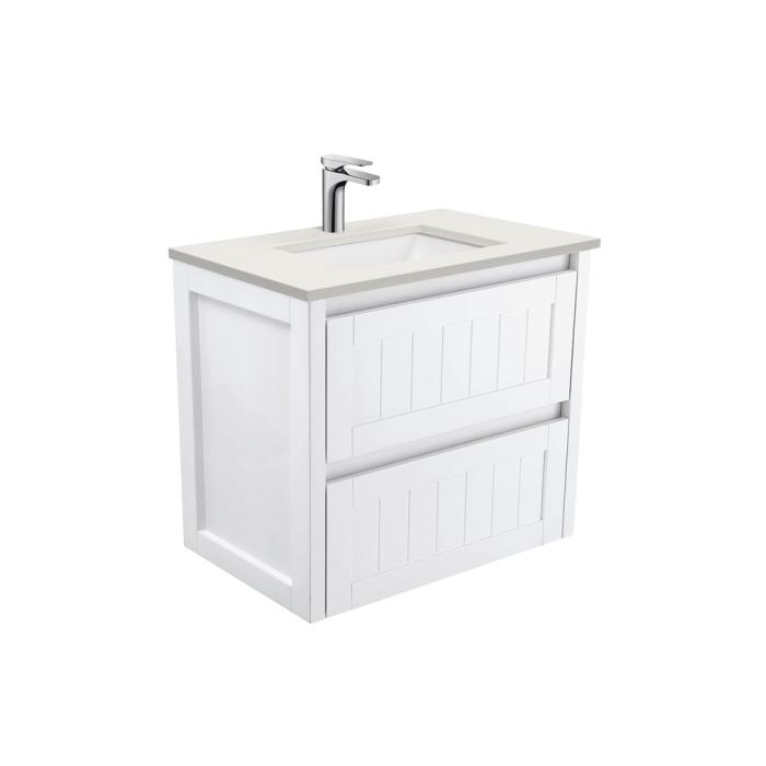 fienza Sarah Roman Sand Undermount 750 Hampton Wall-Hung Vanity
