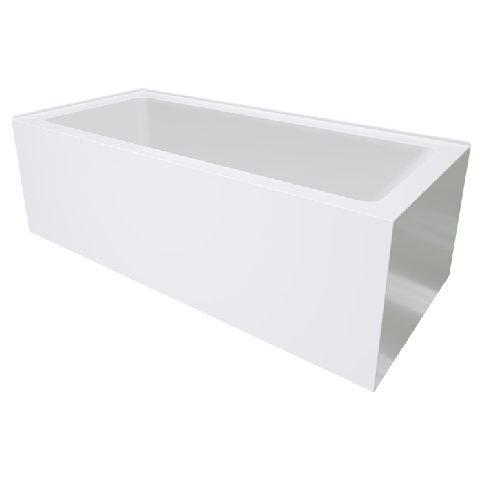 fienza Sentor Right-Hand Acrylic Corner Bath with Overflow 1650mm
