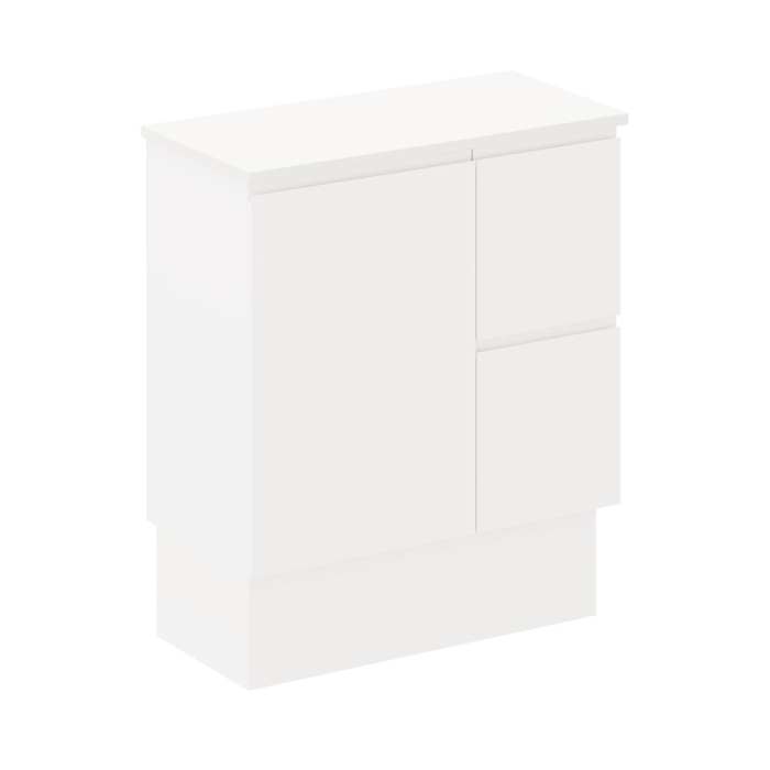 fienza Siska 750mm Ensuite Depth Cabinet on Kick Right Drawers