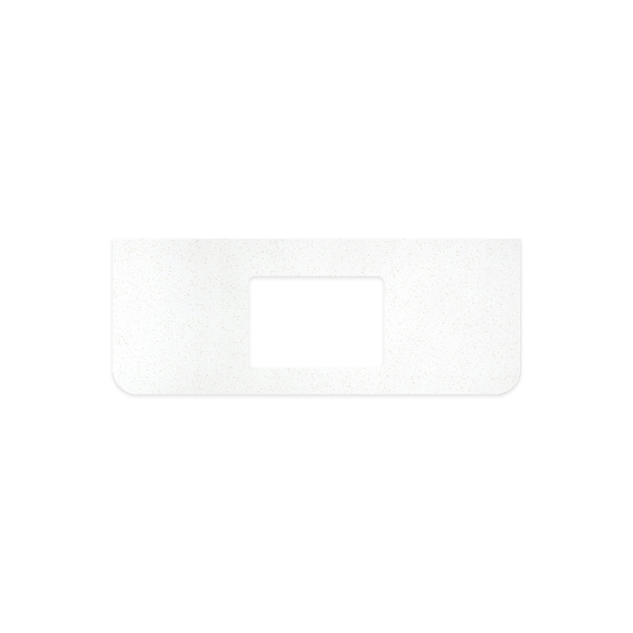 fienza Snowflake Solid Surface Top Curved Full Depth with Single Undermount Basin Hole 1200mm