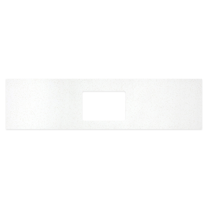 fienza Snowflake Solid Surface Top Rectangular Full Depth with Single Undermount Basin Hole 1800mm