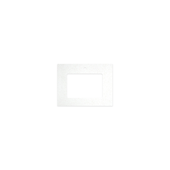 fienza Snowflake Solid Surface Top Rectangular Full Depth with Single Undermount Basin Hole & Tap Hole 600mm