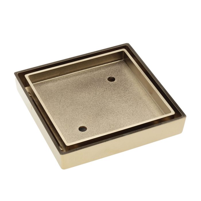 fienza Square Tile Bed Floor Waste 75mm Outlet Urban Brass