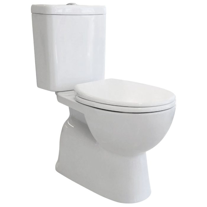 fienza Stella Close-Coupled Toilet Suite Gloss White with S-Trap