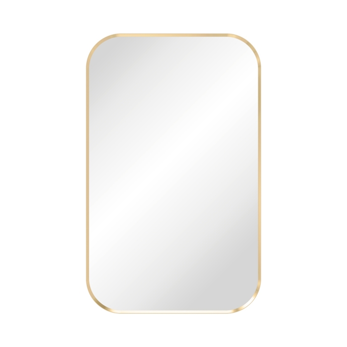 fienza Tono Urban Brass Soft Square Framed Mirror 500 x 800mm