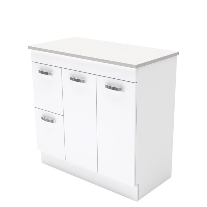 fienza UniCab 900 Cabinet on Kickboard Left Hand Drawers