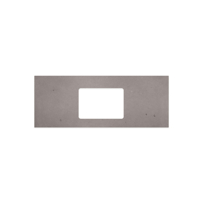 fienza Urban Crete Silica Free Stone Top Rectangular Full Depth with Single Undermount Basin Hole 1200mm