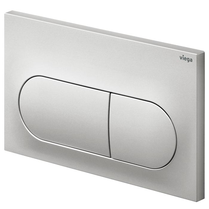 fienza Viega Visign Life6 Pill Button Flush Plate Matte Chrome