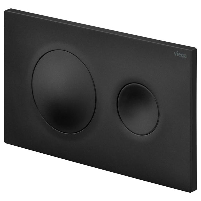 fienza Viega Visign Style20 Round Button Flush Plate Matte Black