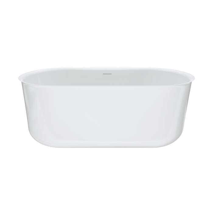 fienza Windsor Freestanding Acrylic Bath with Overflow 1500mm Gloss White