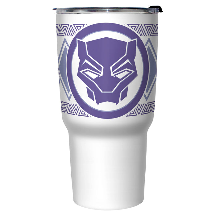 Fifth Sun Black Panther: Wakanda Forever Purple Logo Stainless Steel Tumbler With Lid