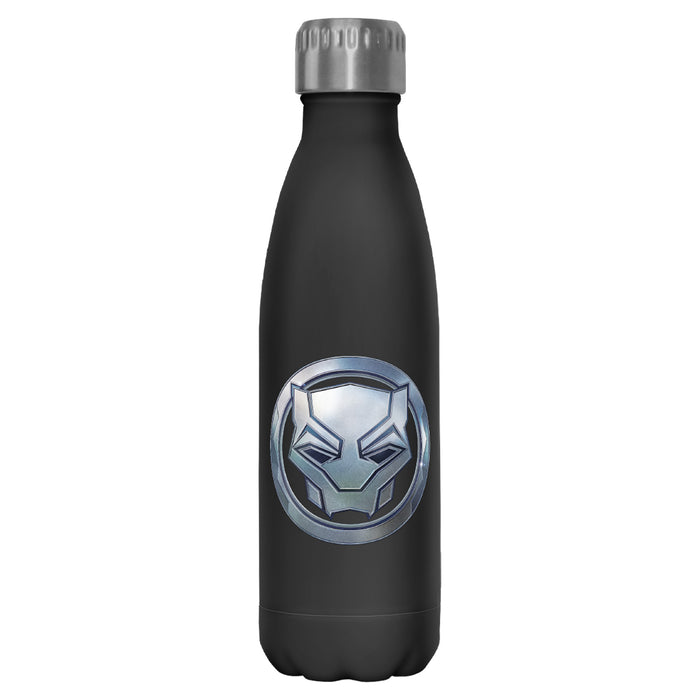 fifth sun Black Panther: Wakanda Forever Vibranium Panther Logo Stainless Steel Water Bottle
