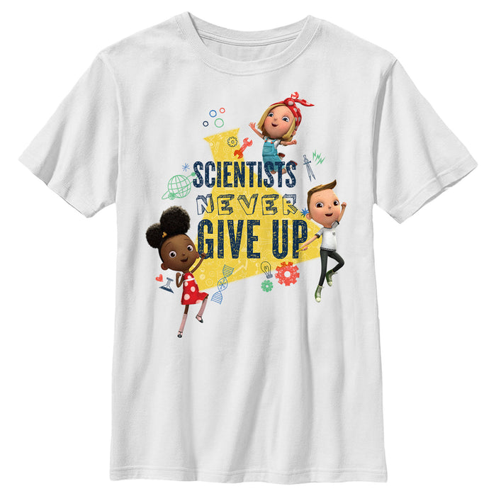 fifth sun Boy's Ada Twist Scientist Never Give Up T-Shirt