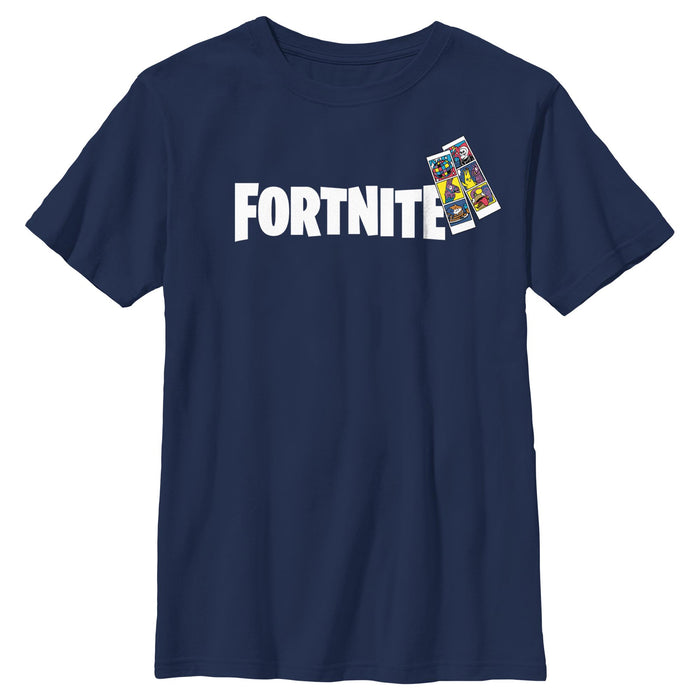 fifth sun Boy's Fortnite Classic Logo Photo Strip T-Shirt
