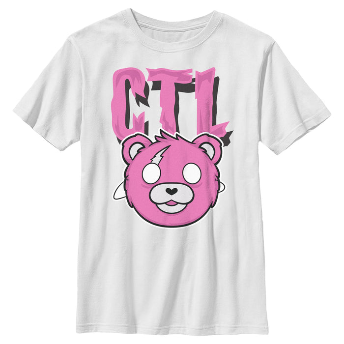 fifth sun Boy's Fortnite Cuddle Team Leader Large Logo T-Shirt