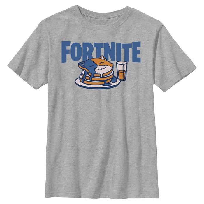 fifth sun Boy's Fortnite Meowscles Pancakes T-Shirt