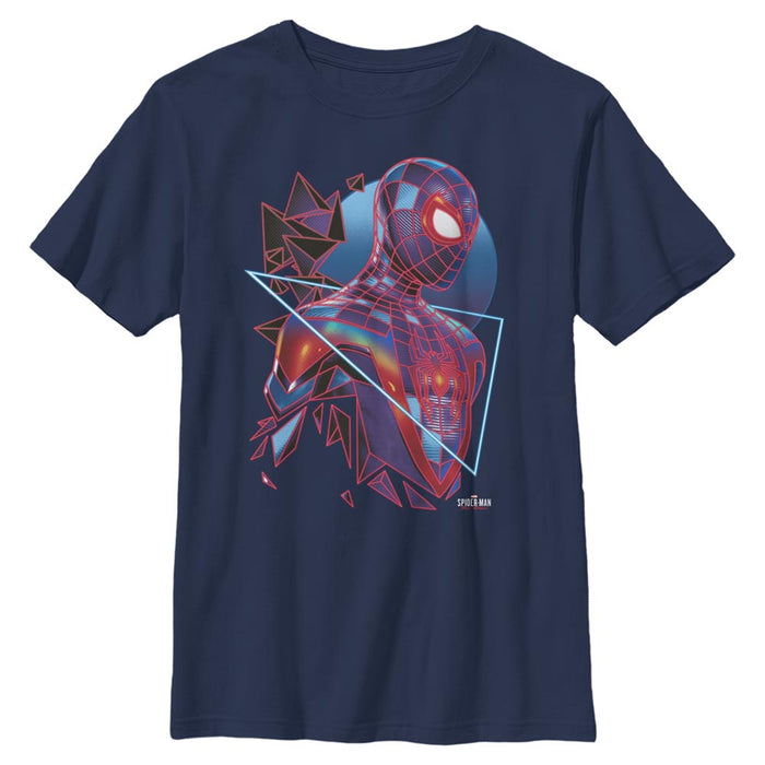 fifth sun Boy's Marvel Spider-Man: Miles Morales Retro Hero T-Shirt