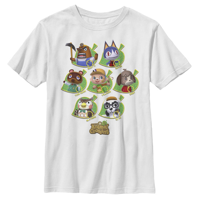 Fifth Sun Boy's Nintendo Animal Crossing New Leaf Towns People T-Shirt