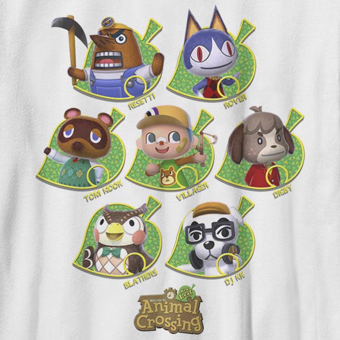 Fifth Sun Boy's Nintendo Animal Crossing New Leaf Towns People T-Shirt