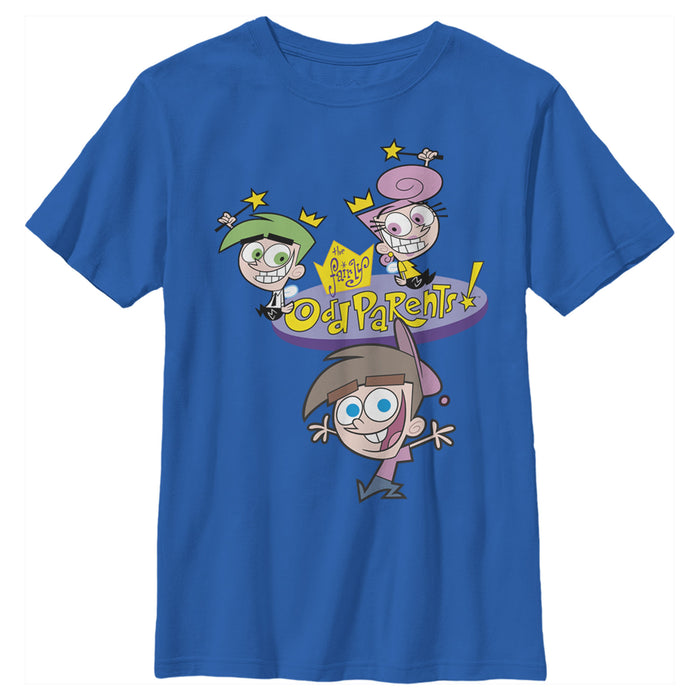 Fifth Sun Boy's The Fairly OddParents Timmy Turner And Fairy Godparents T-Shirt