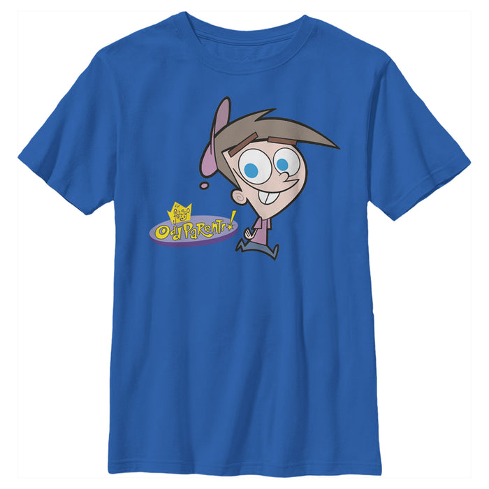 fifth sun Boy's The Fairly OddParents Timmy Turner Classic Logo T-Shirt