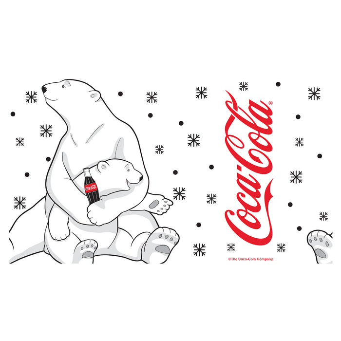 Fifth Sun Coca Cola Christmas Polar Bears Hug Stainless Steel Water Bottle